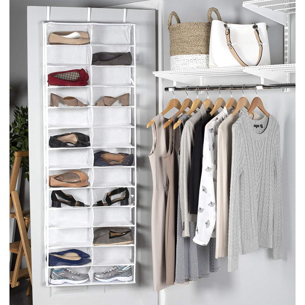 Door Hanging Shoe Organizer Storage closet organizer 26 Pocket Shoes Rack wardrobe Homewares Storage Organizer hanging