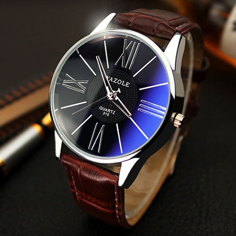 Mens Watches Top Brand Luxury 2019 Yazole Watch Men Fashion Business Quartz-watch Minimalist Belt Male Watches Relogio Masculino